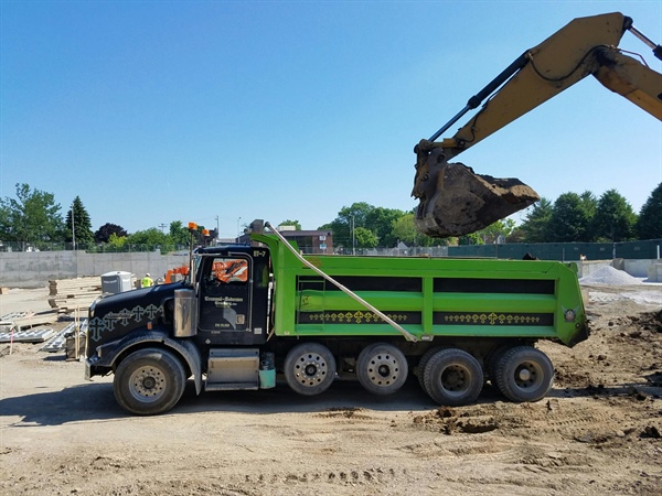 Tremmel-Anderson Truck at Excavation Job